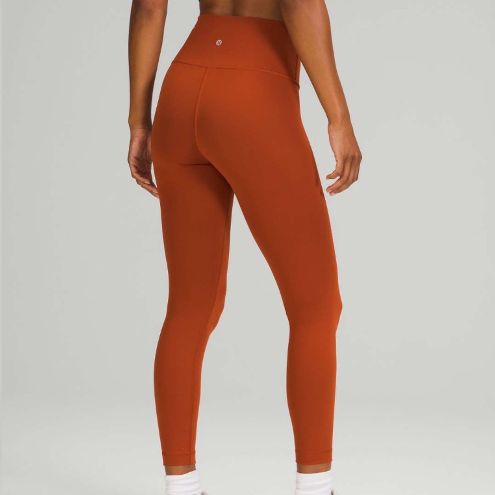 Lululemon Wunder Train Hi-Rise Tight 25” Aztec Brick Orange 0 Activewear Workout
